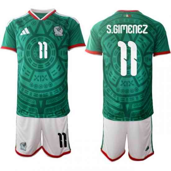 Mexicoa 2026 FIFA World Cup Soccer Jersey Green #11 S.GIMENEZ